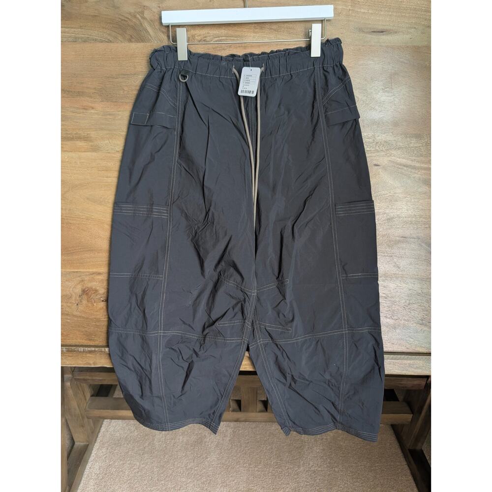 NWT Free People Movement Athletic Pants Womens M Black Drawstring Straight Leg